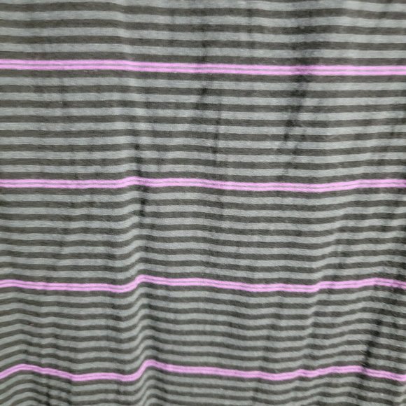 Willow Bay Black Grey Lavender Stipes Long Sleeve Pullover Size Small - Picture 4 of 5